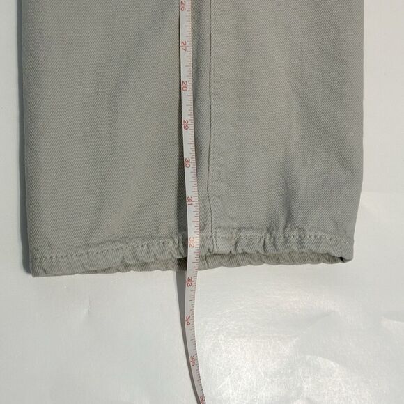 Polo Ralph Lauren Jeans Mens 42x32 Varick Slim Fit Straight Hemp Denim Grey Zip - Picture 11 of 16